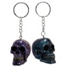 Porte-clé Skulls & Roses Effet Metallique à Couleurs Irisées