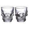 Lot de 2 Verres à Shot Skulls & Roses - Crâne (60ml)