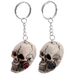 Porte-clé Skulls & Roses -...