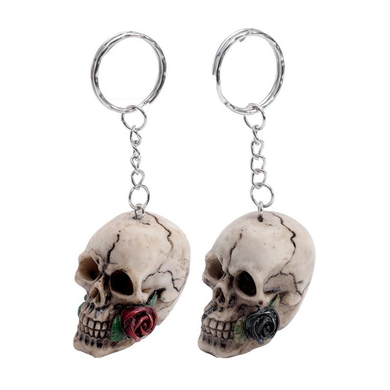 Porte-clé Skulls & Roses - Crâne