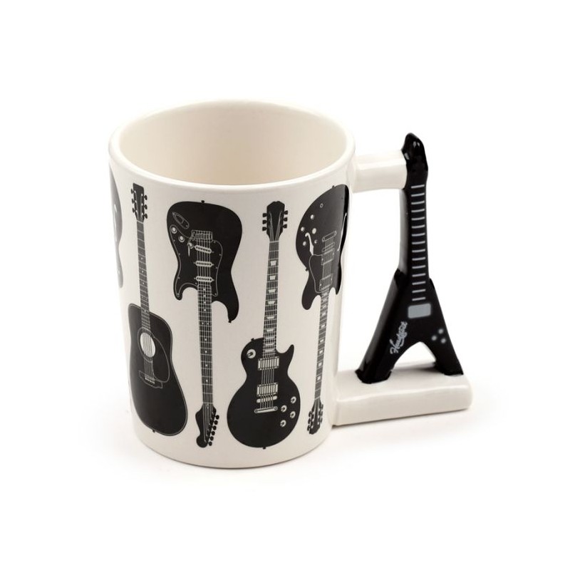 Mug à Anse Décorée Headstock - Guitare Rock