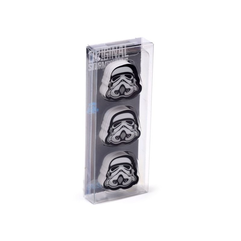 Lot de 3 Gommes - The Original Stormtrooper