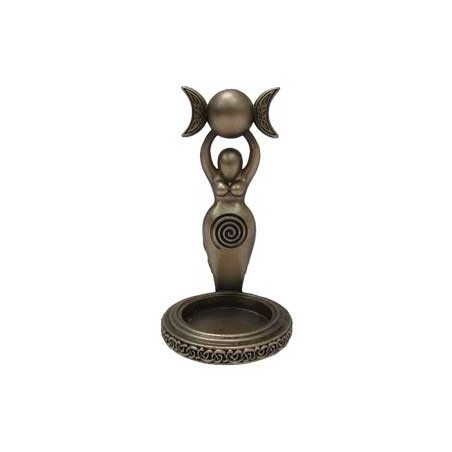 Spiral Goddess Tea Light Holder 12cm