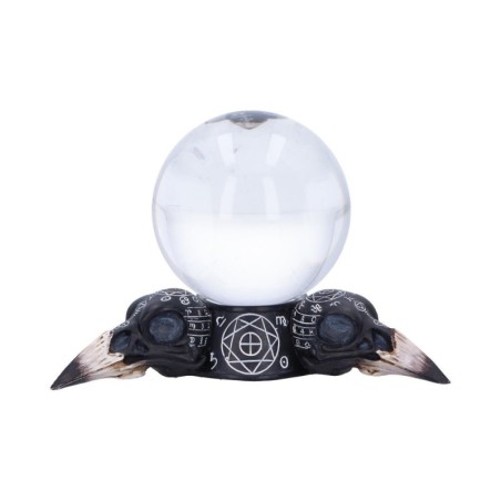 Future of the Raven Crystal Ball and Holder 15cm