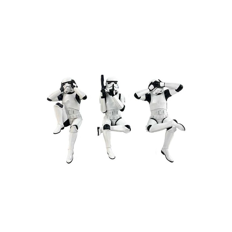 Three Wise Sitting Stormtroopers 11cm