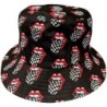 The Rolling Stones Unisex Bucket Hat: Checker Tongue Pattern