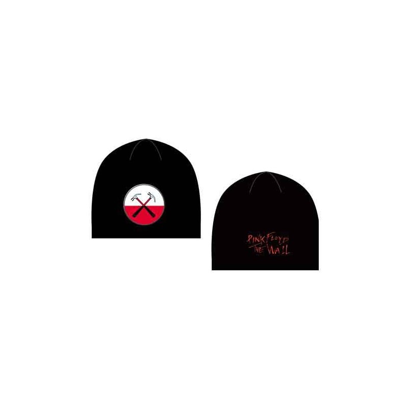 Pink Floyd Unisex Beanie Hat: The Wall Hammers Logo