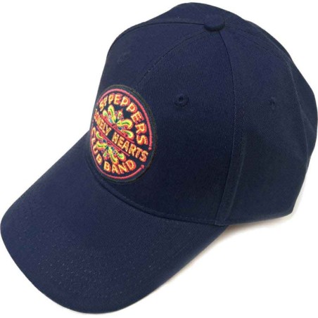 The Beatles Unisex Baseball Cap: Sgt Pepper Drum (Navy Blue)