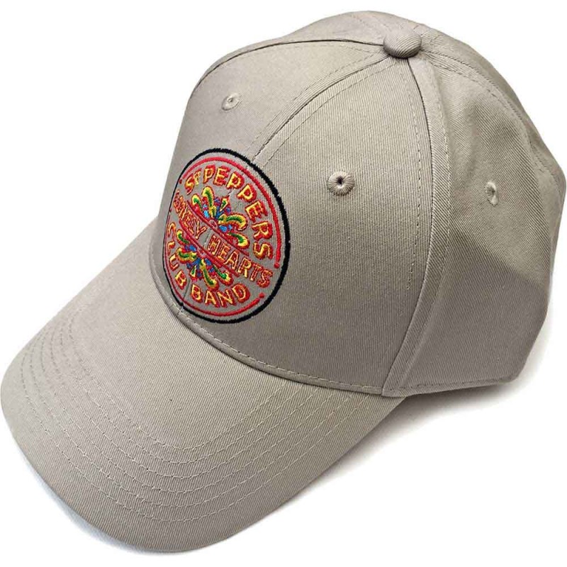 The Beatles Unisex Baseball Cap: Sgt Pepper Drum (Sand)