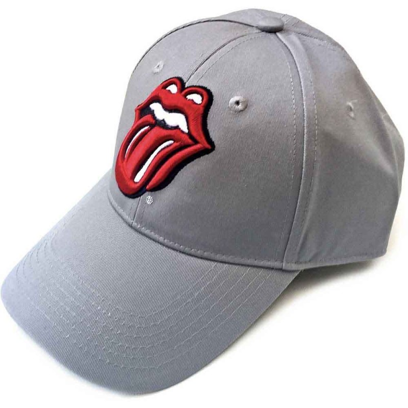 The Rolling Stones Unisex Baseball Cap: Classic Tongue (Grey)