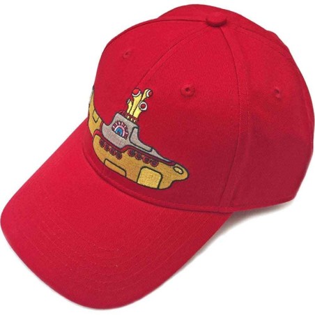 The Beatles Unisex Baseball Cap: Yellow Submarine (Red)