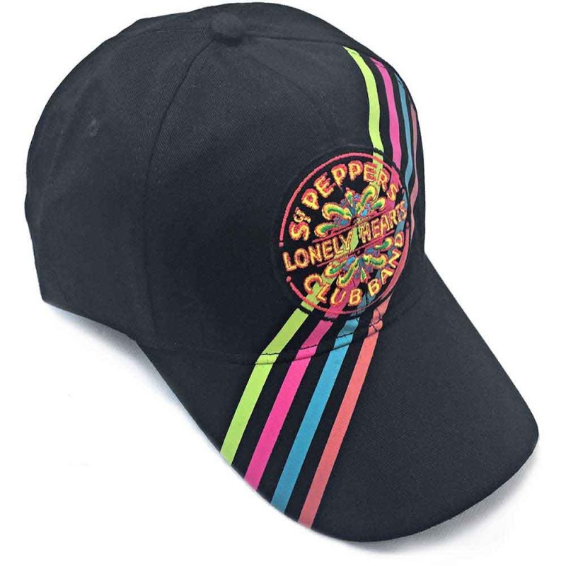 The Beatles Unisex Baseball Cap: Sgt Pepper Stripes