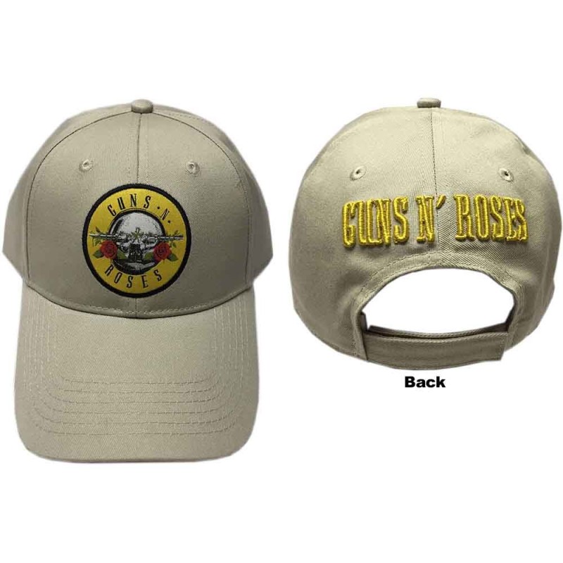 Guns N' Roses Unisex Baseball Cap: Circle Logo (Sand)