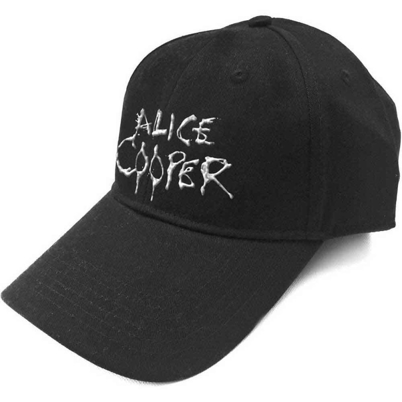 Alice Cooper Unisex Baseball Cap: Dripping Logo (Sonic Silver)