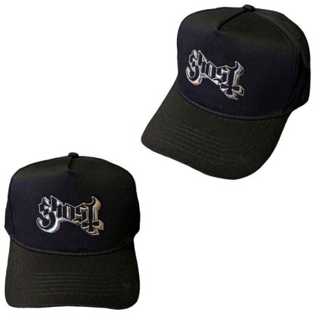 Ghost Unisex Baseball Cap: Logo (Sonic Silver)