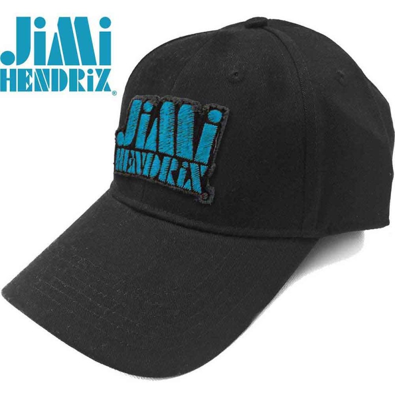 Jimi Hendrix Unisex Baseball Cap: Blue Stencil Logo