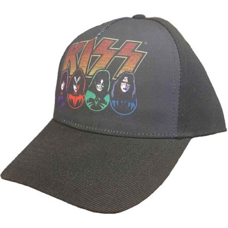 KISS Unisex Baseball Cap: Logo - Faces & Icons