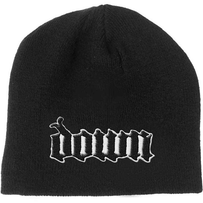 Down Unisex Beanie Hat: Logo