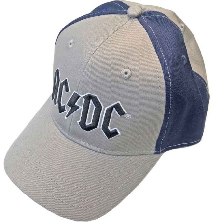 AC/DC Unisex Baseball Cap: Black Logo (2 Tone)