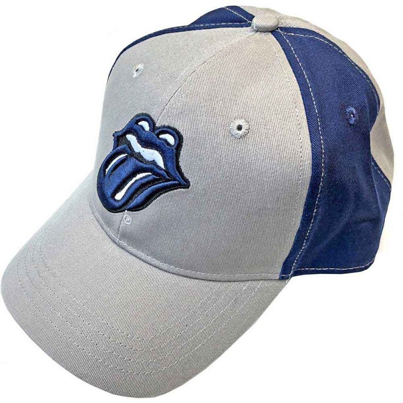 The Rolling Stones Unisex Baseball Cap: Navy Tongue (2 Tone)