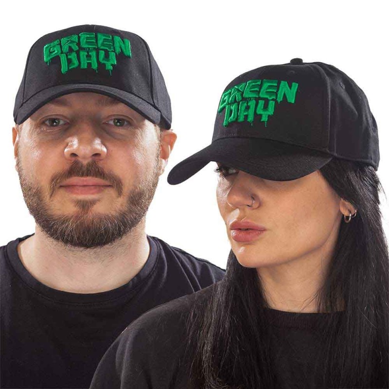 Green Day Unisex Baseball Cap: Dripping Logo