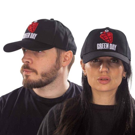 Green Day Unisex Baseball Cap: Grenade Logo