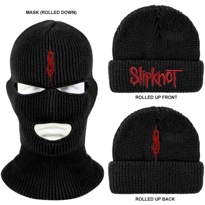 Slipknot Unisex Mask Beanie Hat: Logo