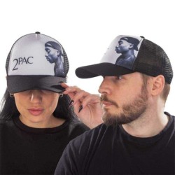 Tupac Unisex Mesh Back Cap:...