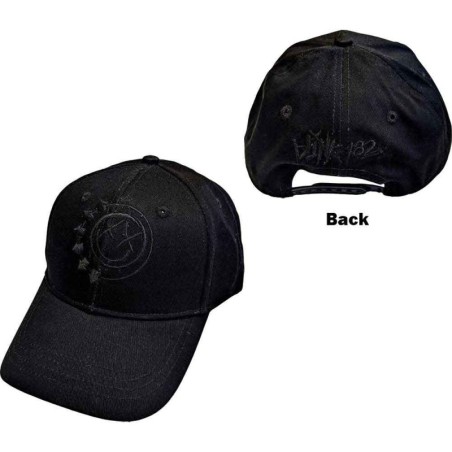 Blink-182 Unisex Baseball Cap: Black Six Arrow Smile