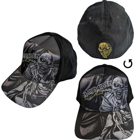 Iron Maiden Unisex Baseball Cap: Piece Of Mind Greyscale