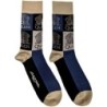 Queen Unisex Ankle Socks: Crest Blocks (UK Size 7 - 11)