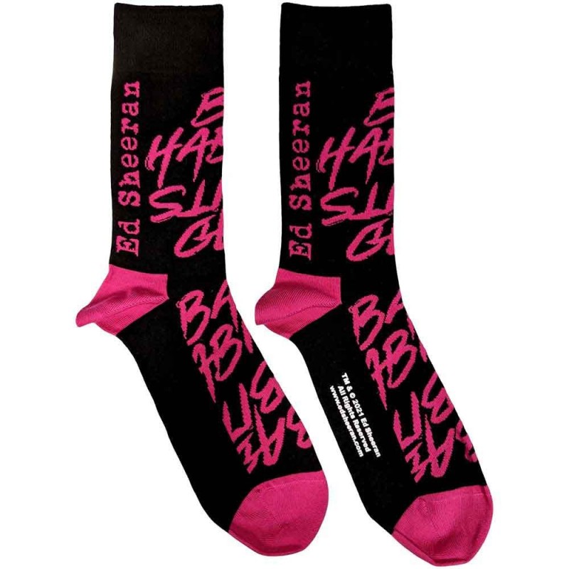 Ed Sheeran Unisex Ankle Socks: Bad Habits (UK Size 7 - 11)