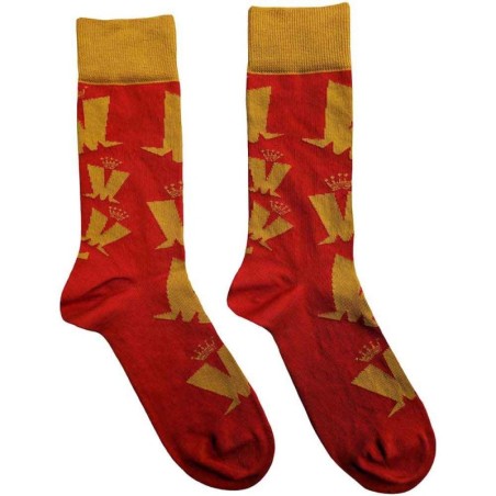 Madness Unisex Ankle Socks: Crown & M Pattern (UK Size 7 - 11)