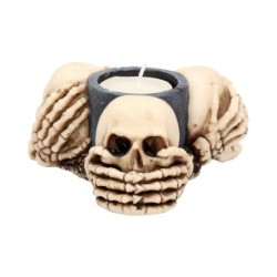 Three Wise Skulls Tealight...