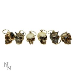 Skull Keyrings (3cm) (Pack...