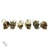 Skull Keyrings (3cm) (Pack of 6)