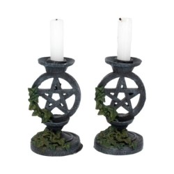 Aged Pentagram Candlesticks...