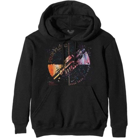 Pink Floyd Unisex Pullover Hoodie: Machine Greeting Orange