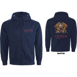 Queen Unisex Zipped Hoodie:...