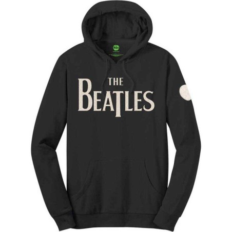 The Beatles Unisex Pullover Hoodie: Drop T Logo & Apple Applique (Applique)