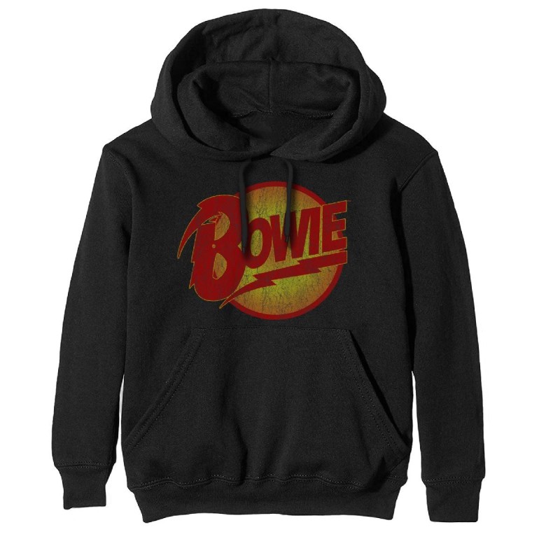 David Bowie Unisex Pullover Hoodie: Vintage Diamond Dogs Logo