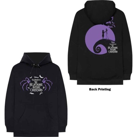 The Nightmare Before Christmas Unisex Pullover Hoodie: Moonlight (Back Print)