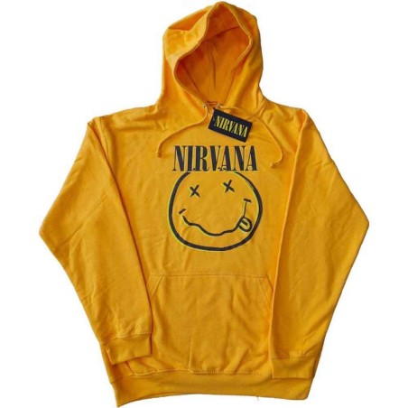 Nirvana Unisex Pullover Hoodie: Inverse Happy Face