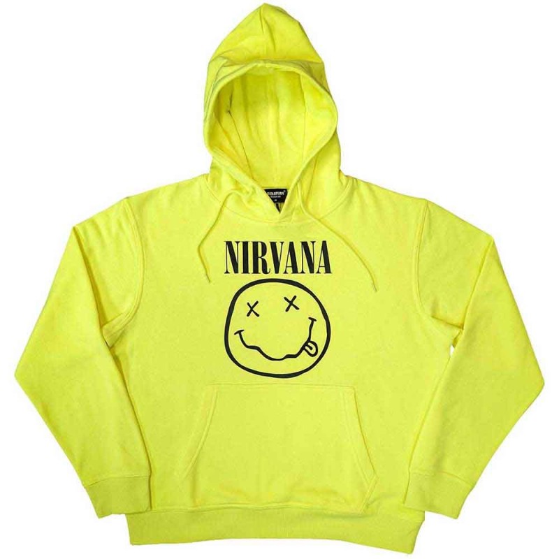 Nirvana Unisex Pullover Hoodie: Inverse Happy Face