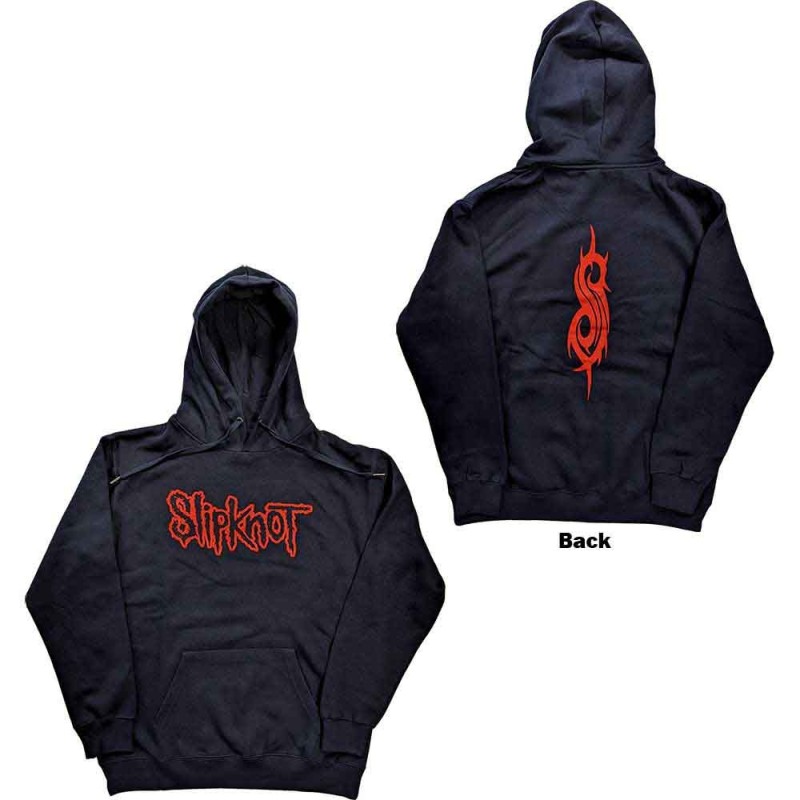 Slipknot Unisex Pullover Hoodie: Logo (Back Print)