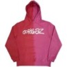 Gorillaz Unisex Pullover Hoodie: Two-Tone Brush Logo (Wash Collection)