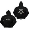 HIM Unisex Pullover Hoodie: Logo (Back Print)