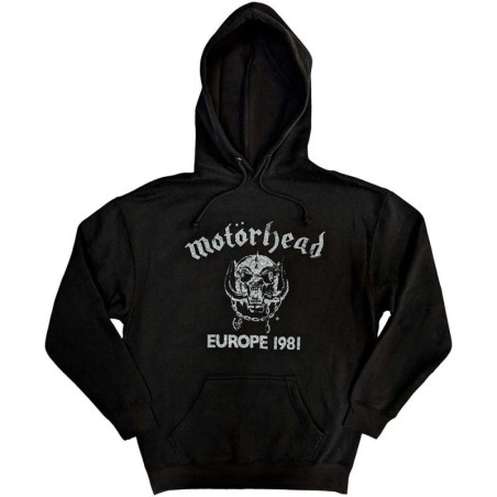 Motorhead Unisex Pullover Hoodie: Europe '81