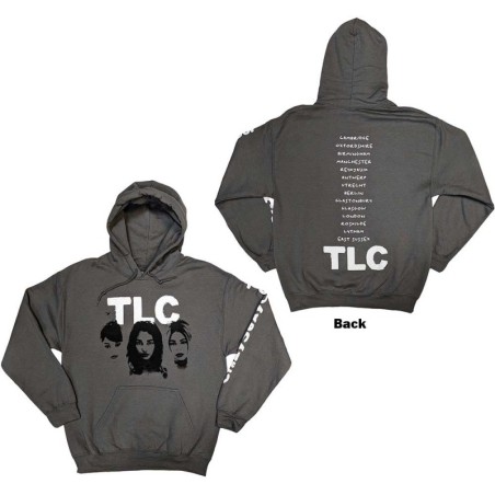 TLC Unisex Pullover Hoodie: CrazySexyCool Album European Tour 2022 (Back Print & Ex-Tour)