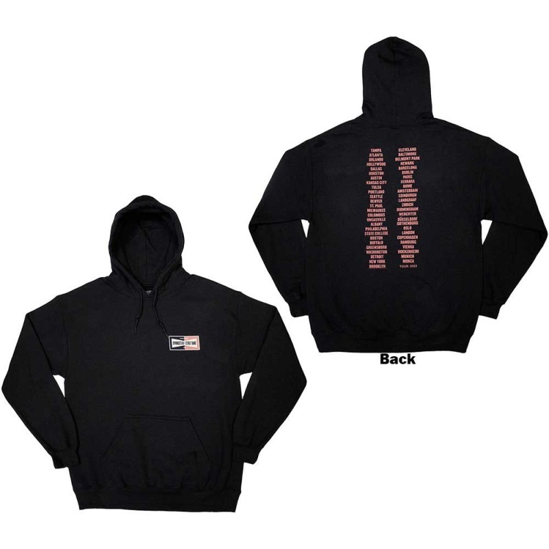 Bruce Springsteen Unisex Pullover Hoodie: Tour '23 Champion (Back Print & Ex-Tour)